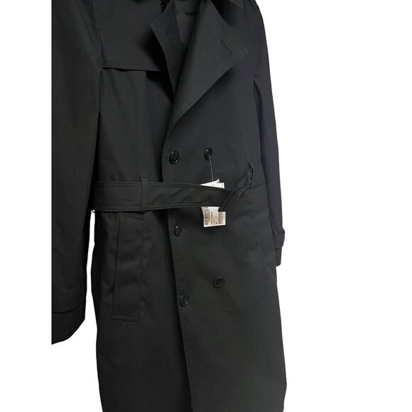 Garrison Collection DSCP Black Lined All Weather US Military Trench Coat Jacket - Picture 5 of 15